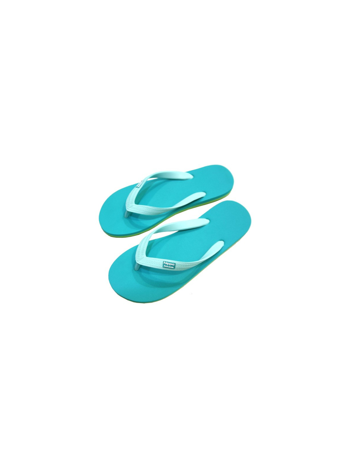 Tongs en 100% Caoutchouc Couleur Turquoise - Hippobloo