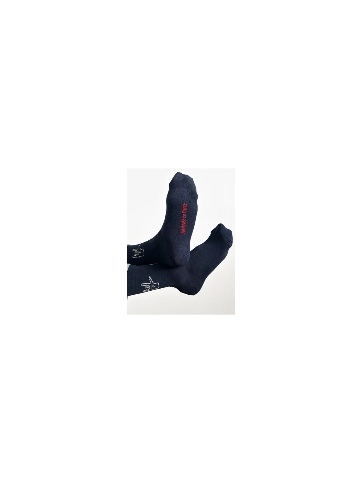 Chaussettes Bleu Marine "Le Mur des je t'Aime"- La Gentle Factory