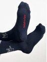 Chaussettes Bleu Marine "Le Mur des je t'Aime"- La Gentle Factory