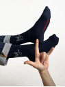 Chaussettes Bleu Marine "Le Mur des je t'Aime"- La Gentle Factory