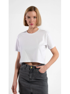 Tee-shirt Court Crop Top pour Femme en 100% Coton Bio - Gorg