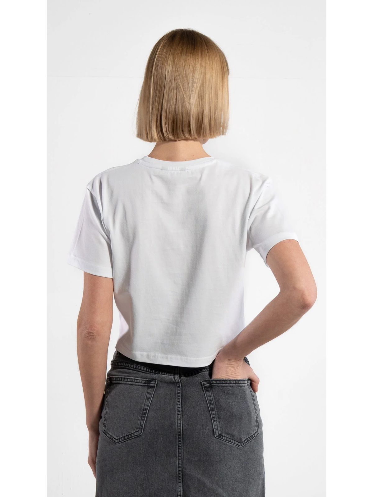 Tee-shirt Court Crop Top pour Femme en 100% Coton Bio - Gorg