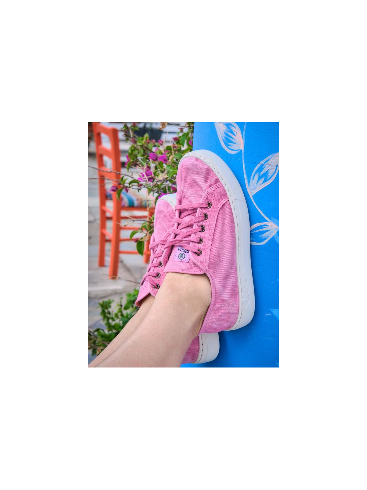 Chaussures Couleur Marine Mixtes en Coton Bio - Naturalworld