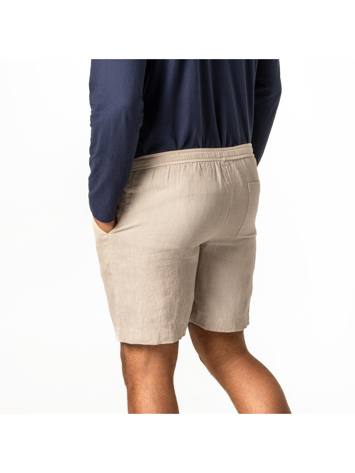 Bermuda Confortable pour Homme en 100% lin - Livingcrafts