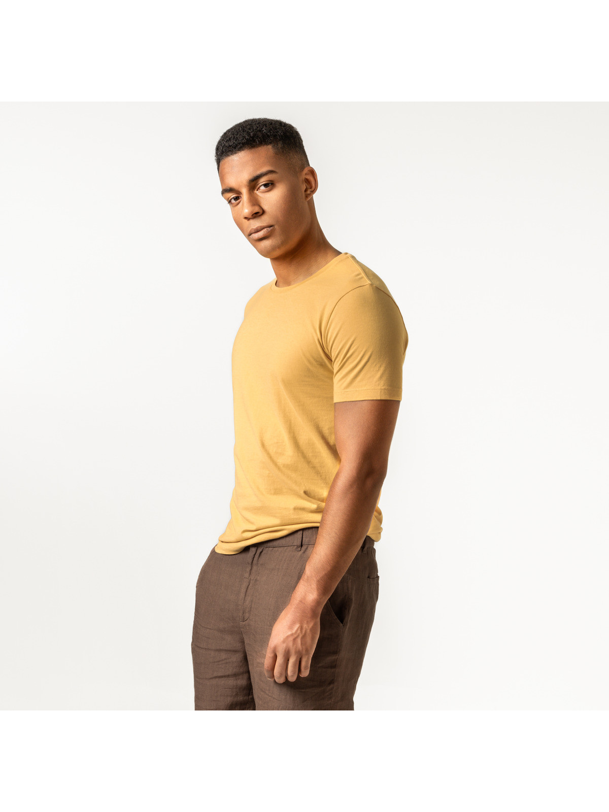 Tee-Shirt pour Homme en 100% Coton Bio divers Coloris Livingcrafts