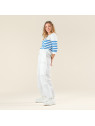 Pantalon Léger pour Femme en 100% Coton Bio blanc - Livingcrafts