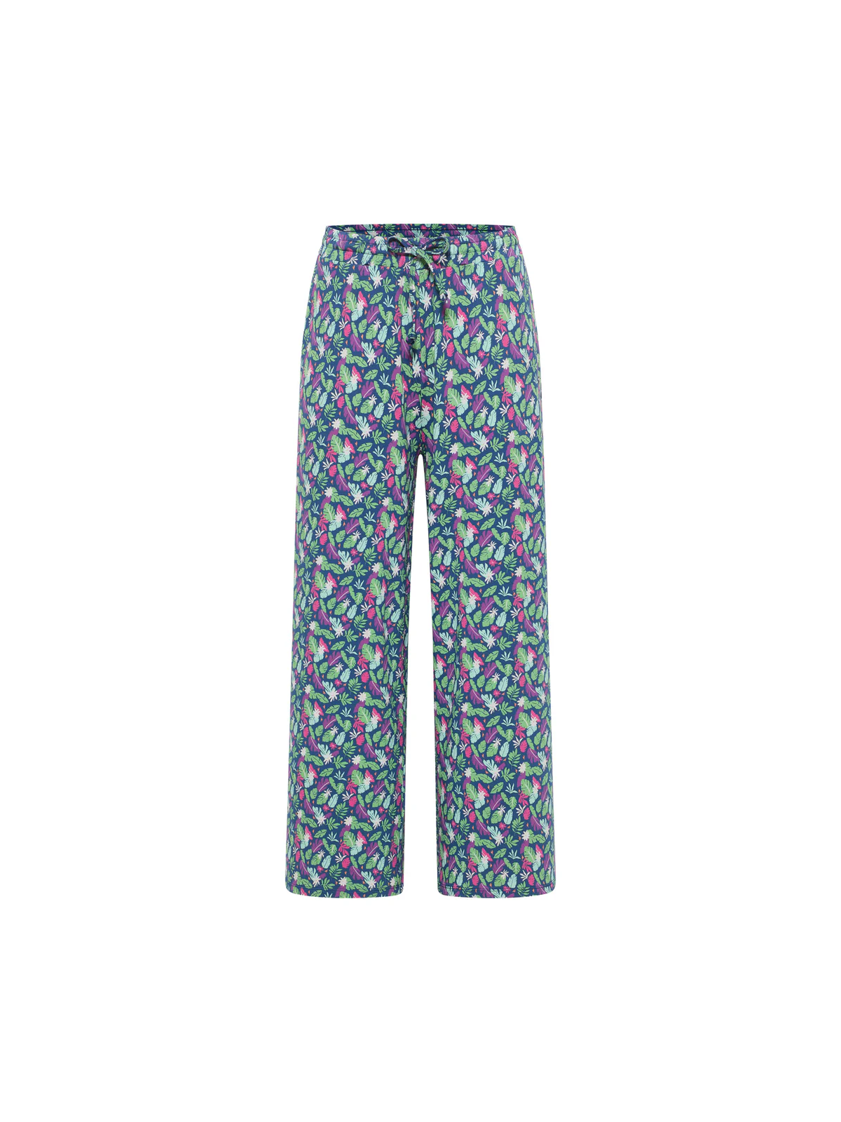 Pantalon Fluide pour Femme en Mousseline 100% Coton Bio Imprimé  rouge - Tranquillo