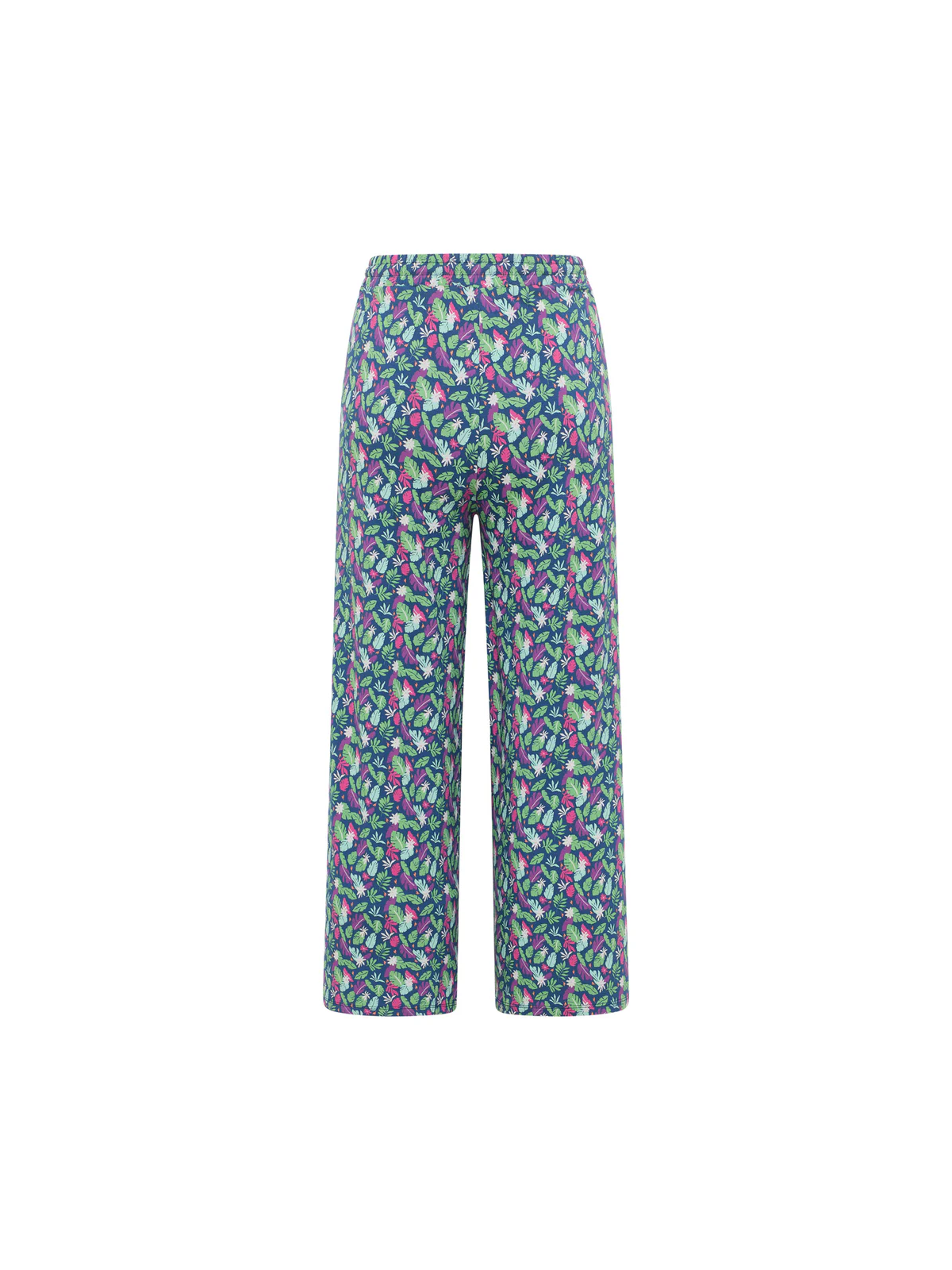Pantalon Fluide pour Femme en Mousseline 100% Coton Bio Imprimé  rouge - Tranquillo
