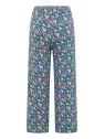 Pantalon Fluide pour Femme en Mousseline 100% Coton Bio Imprimé  rouge - Tranquillo