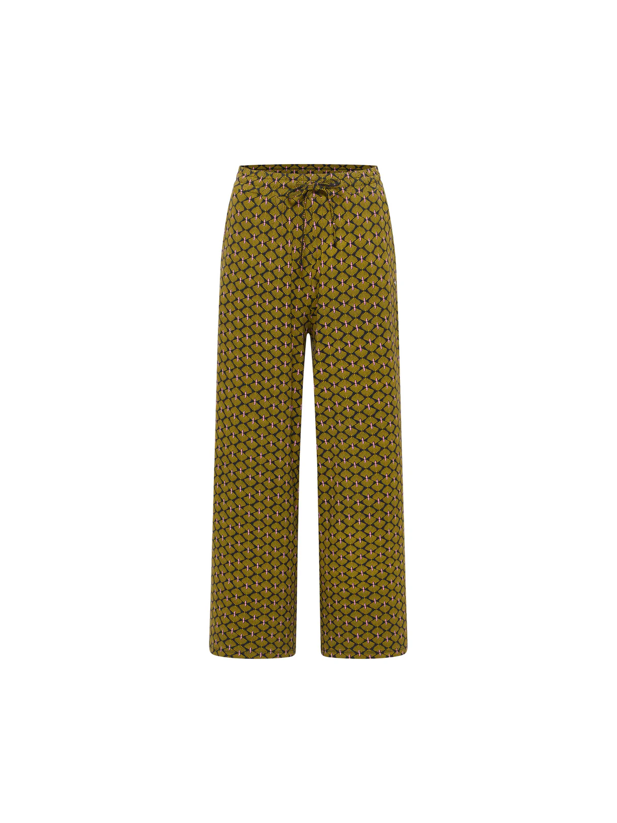 Pantalon Fluide pour Femme en Mousseline 100% Coton Bio Imprimé  rouge - Tranquillo