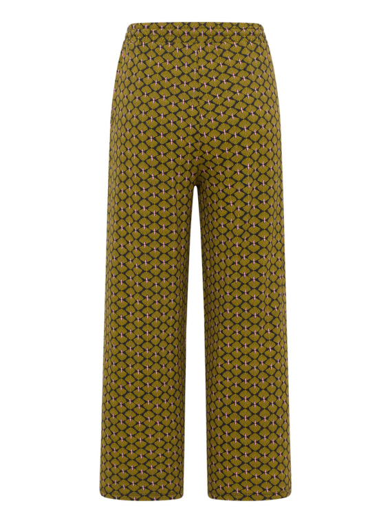 Pantalon Fluide pour Femme en Mousseline 100% Coton Bio Imprimé  rouge - Tranquillo