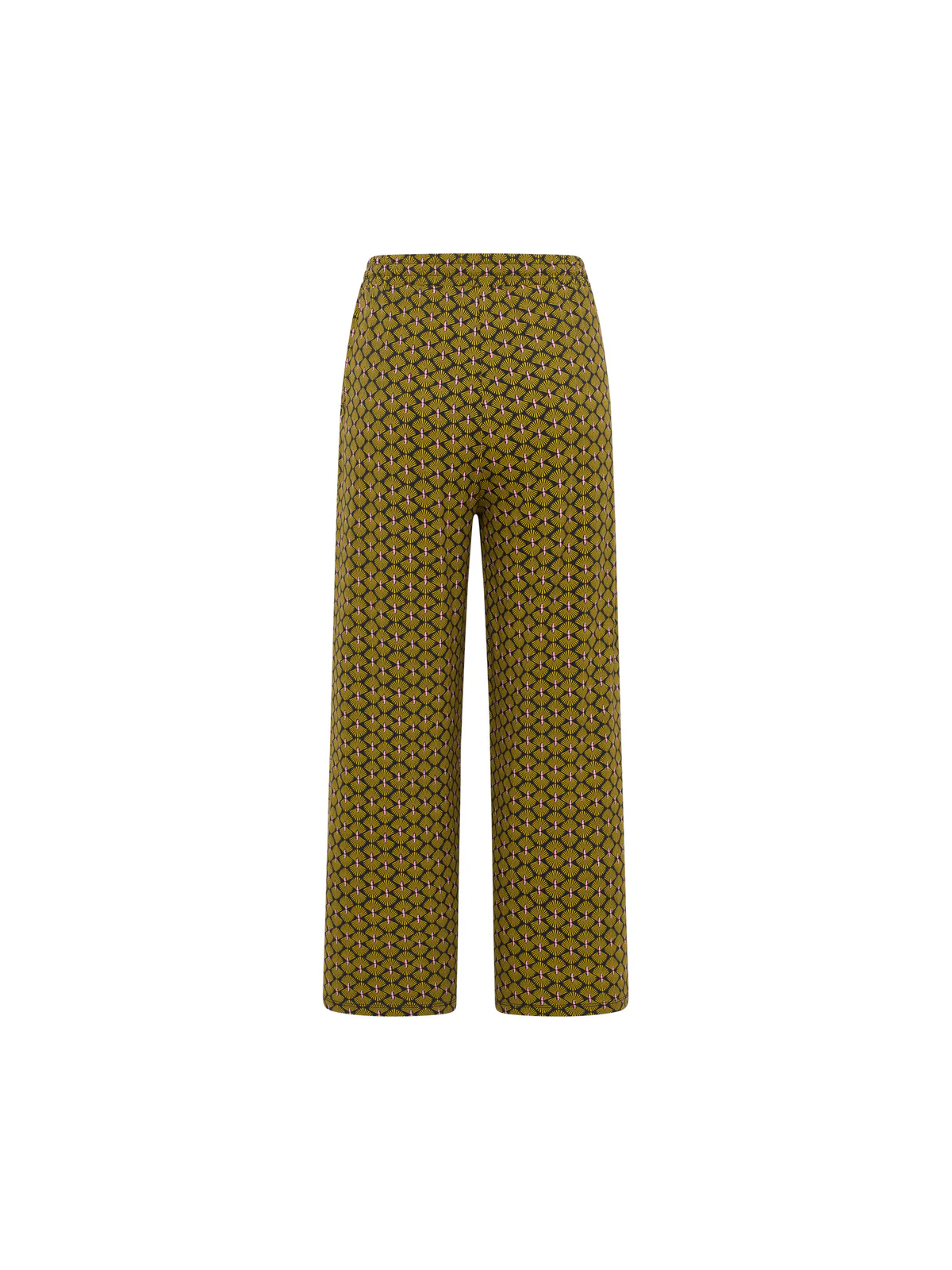 Pantalon Fluide pour Femme en Mousseline 100% Coton Bio Imprimé  rouge - Tranquillo