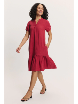 Robe pour Femme 100% Coton BIO, Motifs Rétro - Tranquillo