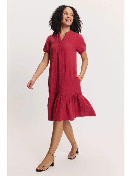 Robe pour Femme 100% Coton BIO, Motifs Rétro - Tranquillo