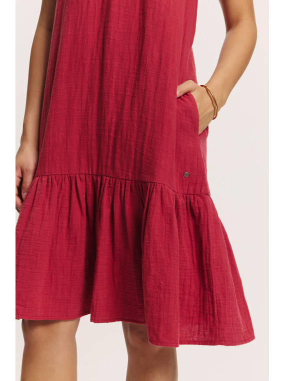 Robe pour Femme 100% Coton BIO, Motifs Rétro - Tranquillo
