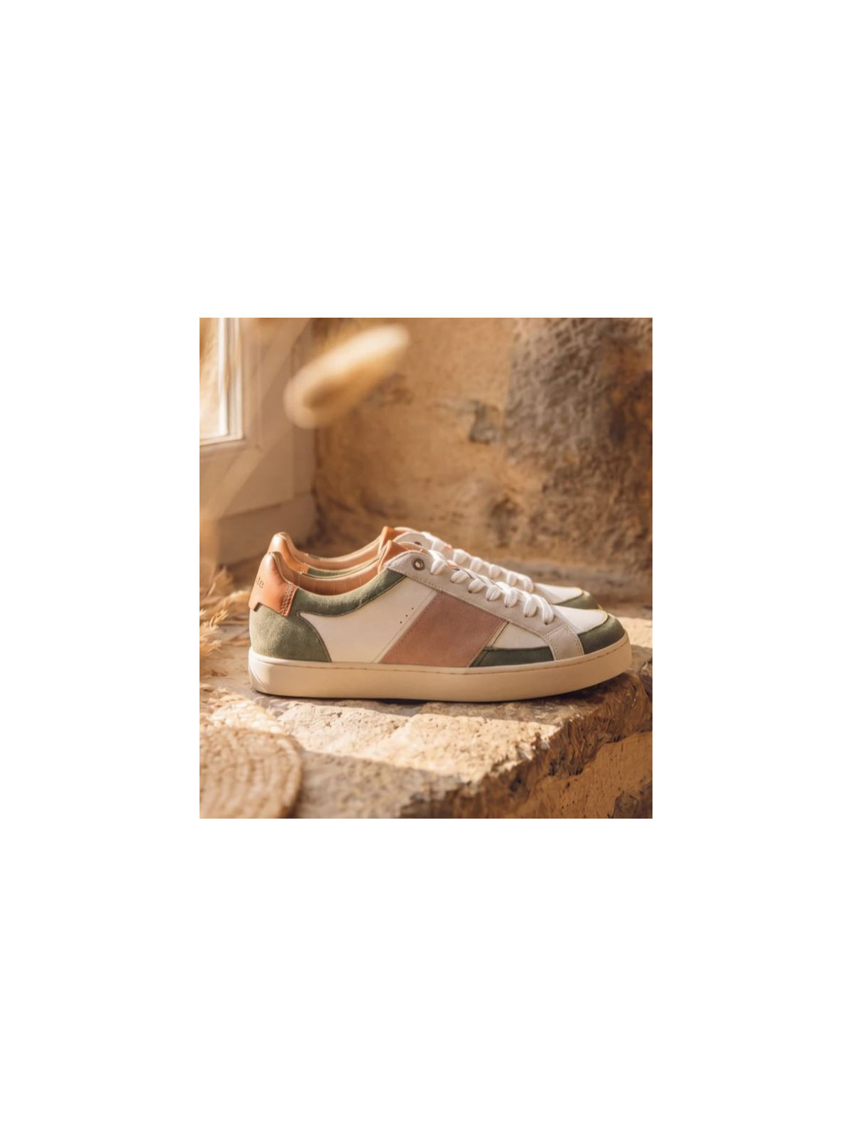 Chaussures Sessile "Hiba" Blanc/sauge/rosé