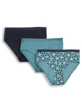 Lot de 3 Slips pour Femme en Coton Bio Mauves - Livingcrafts