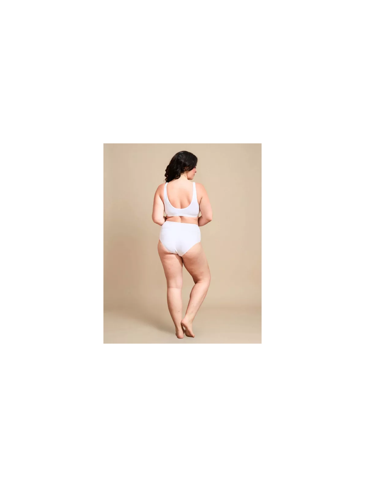 Culotte Taille Haute "Jade" Coton Bio