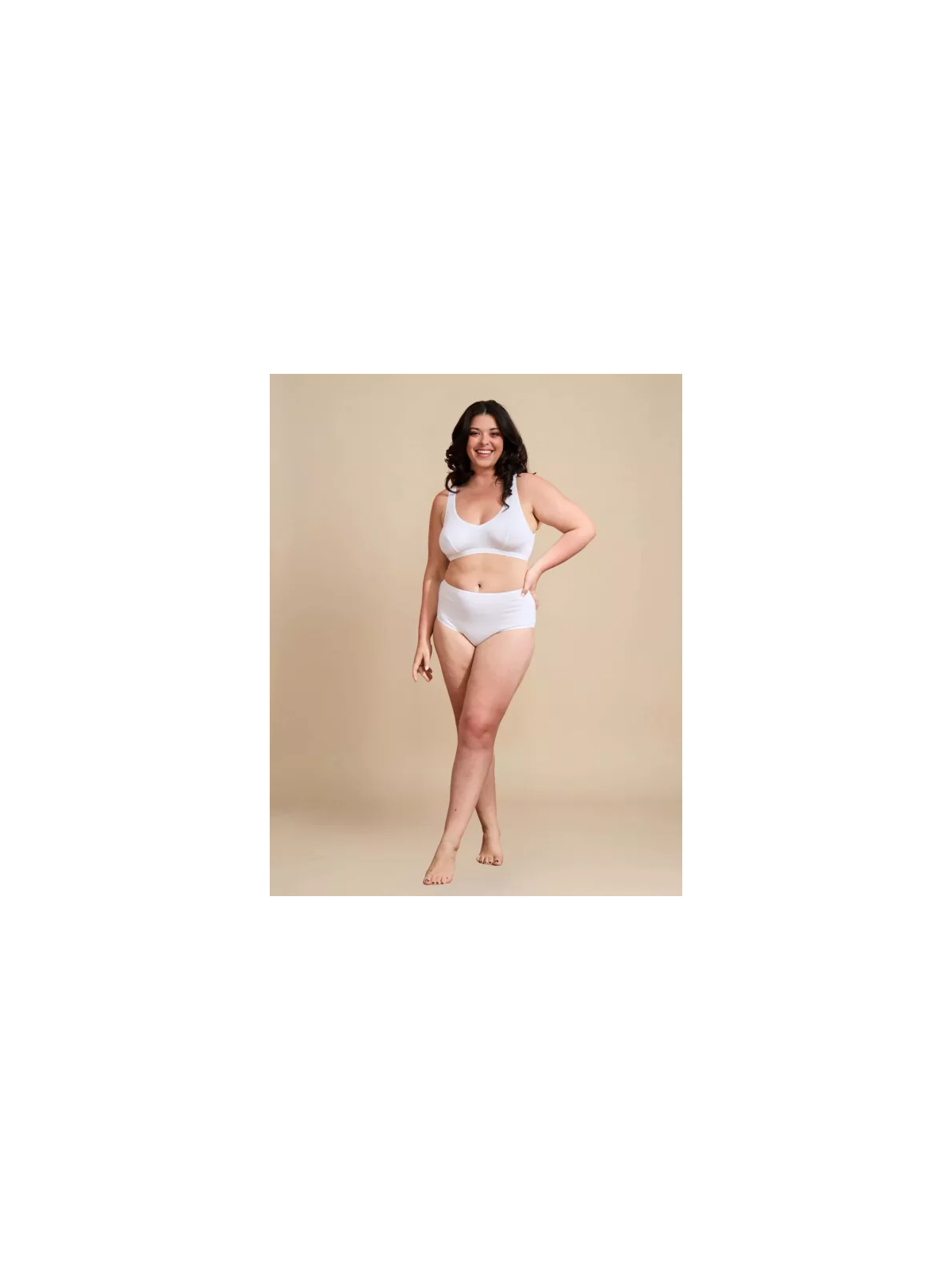 Culotte Taille Haute "Jade" Coton Bio