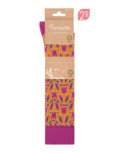 Lot de 2 paires de Chaussettes Hautes en coton bio "TULIPAA"