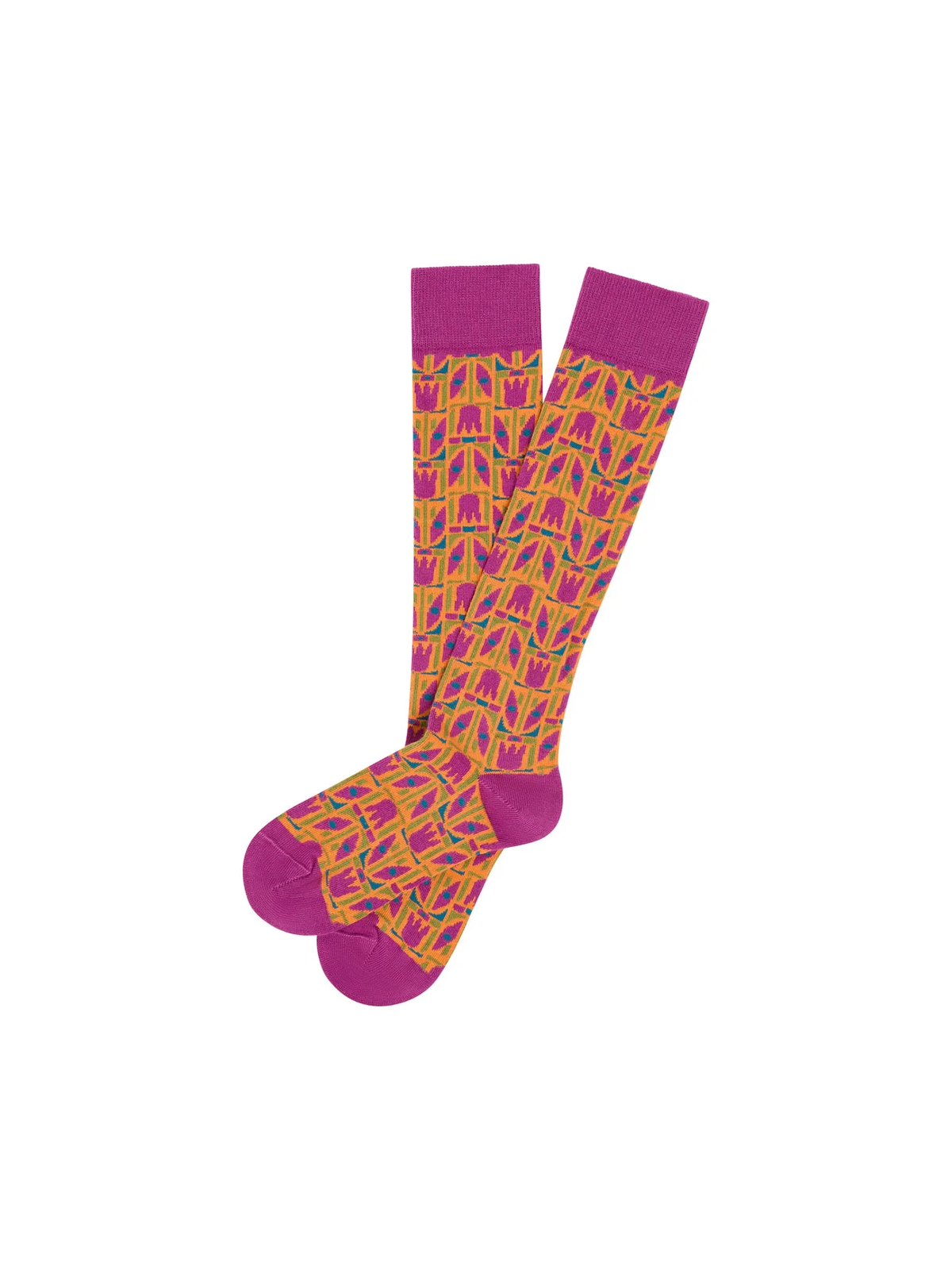 Lot de 2 paires de Chaussettes Hautes en coton bio "TULIPAA"