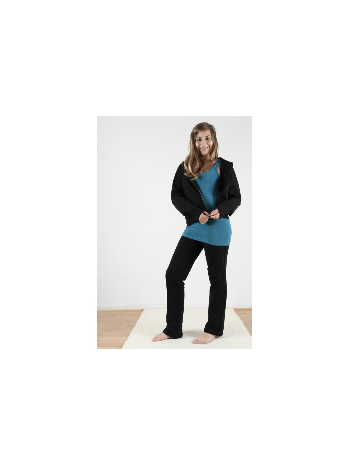 Pantalon  coton bio noir