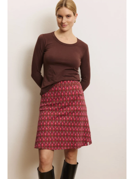 Jupe Femme en 100% Coton Bio Motifs Vintage - Tranquillo