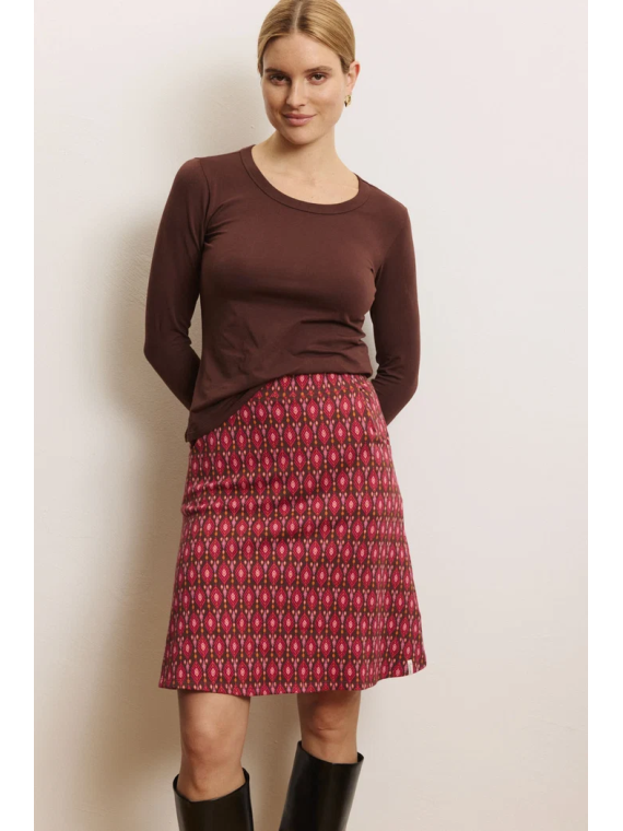 Jupe Femme en 100% Coton Bio Motifs Vintage - Tranquillo