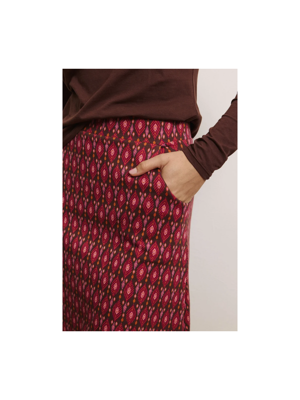 Jupe Femme en 100% Coton Bio Motifs Vintage - Tranquillo