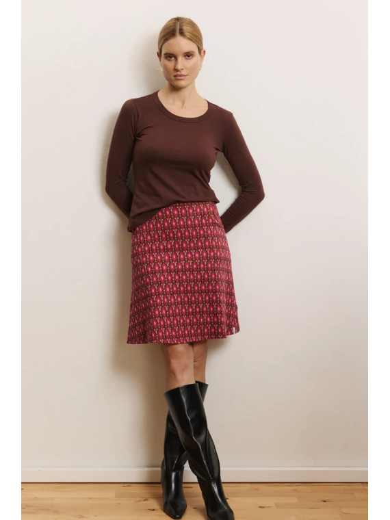 Jupe Femme en 100% Coton Bio Motifs Vintage - Tranquillo