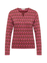 Pull au Look Rétro en Coton BIO couleur Framboise - Tranquillo