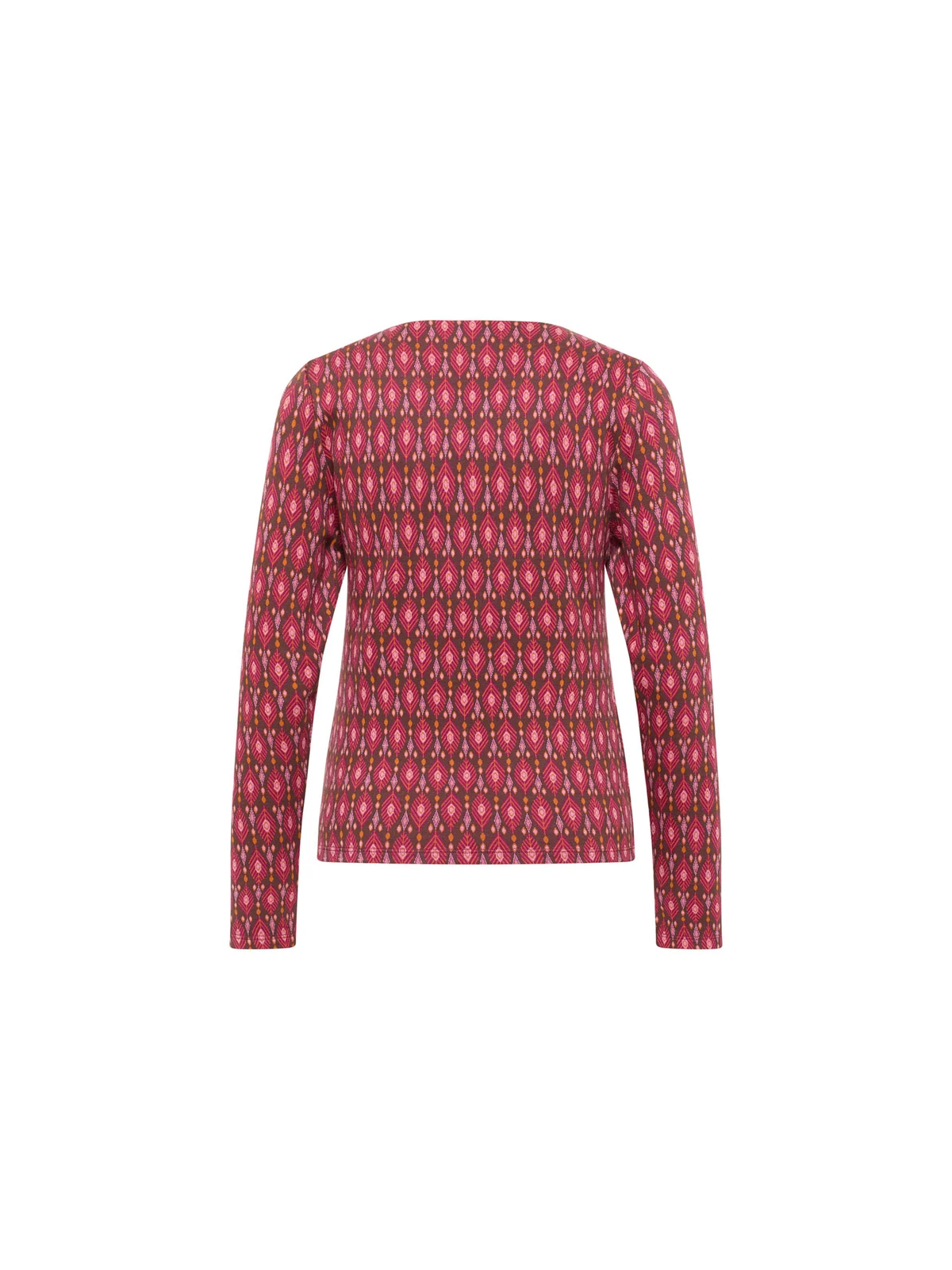 Pull au Look Rétro en Coton BIO couleur Framboise - Tranquillo