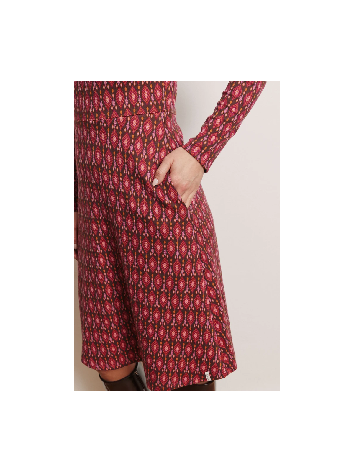 Robe pour Femme en Coton BIO, Motifs Rétro - Tranquillo