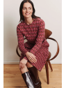 Robe pour Femme en Coton BIO, Motifs Rétro - Tranquillo