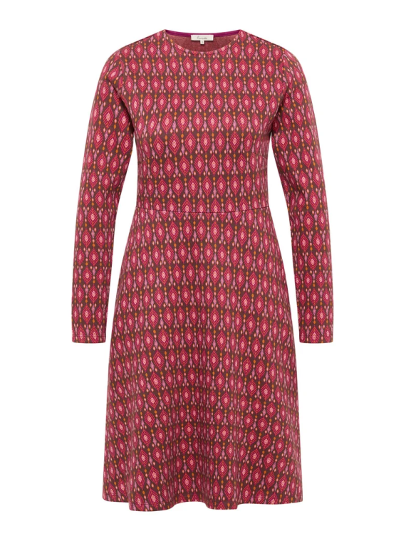 Robe pour Femme en Coton BIO, Motifs Rétro - Tranquillo