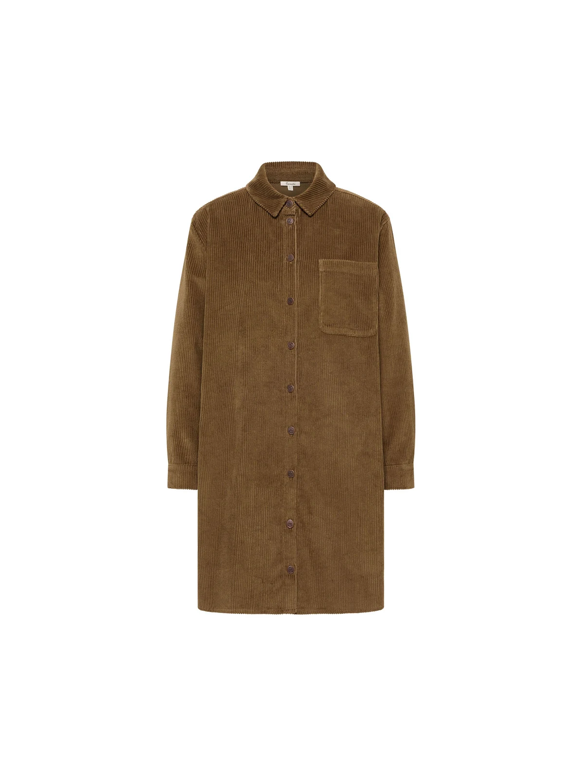 Robe en Velours Côtelé 100% Coton BIO Taupe- Tranquillo
