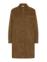Robe en Velours Côtelé 100% Coton BIO Taupe- Tranquillo