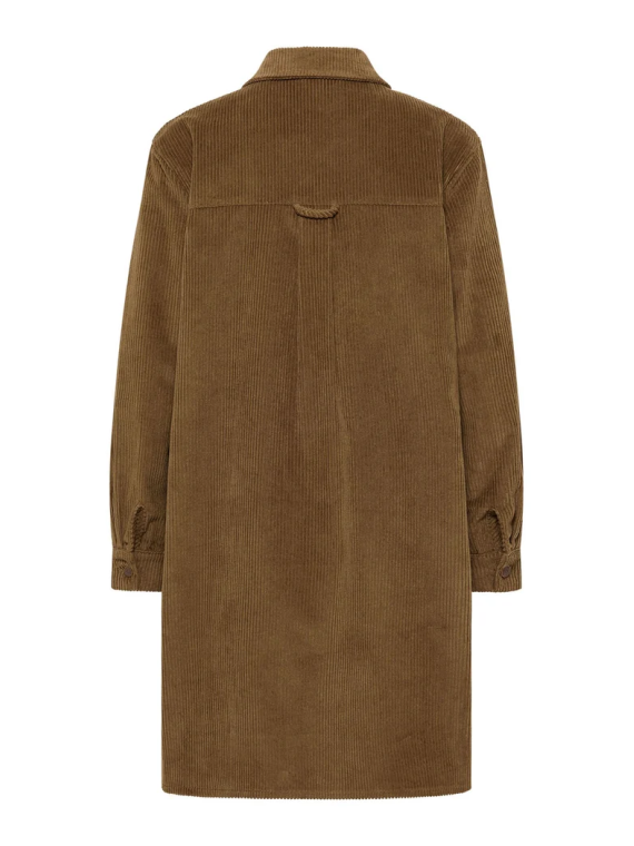 Robe en Velours Côtelé 100% Coton BIO Taupe- Tranquillo
