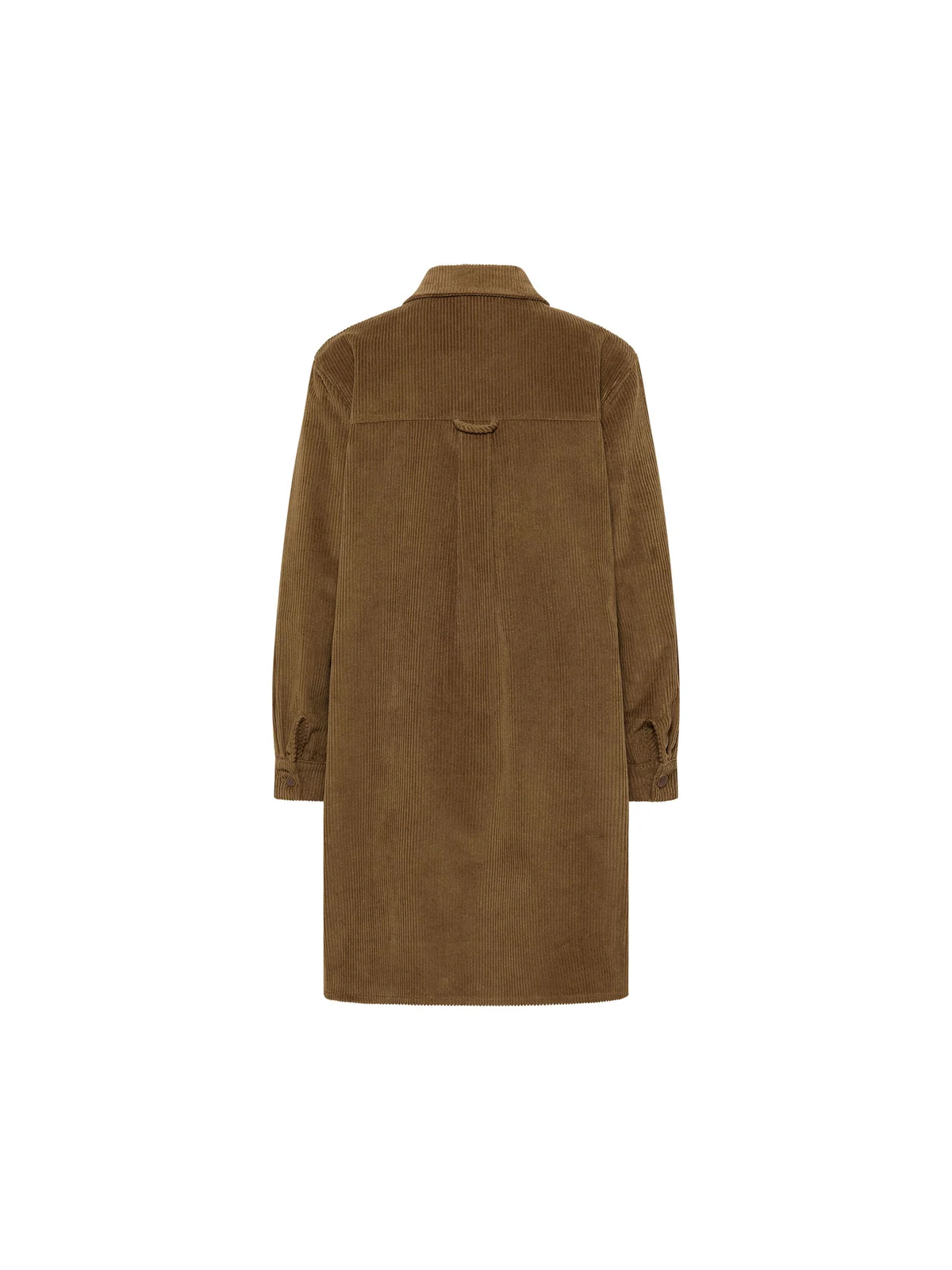 Robe en Velours Côtelé 100% Coton BIO Taupe- Tranquillo