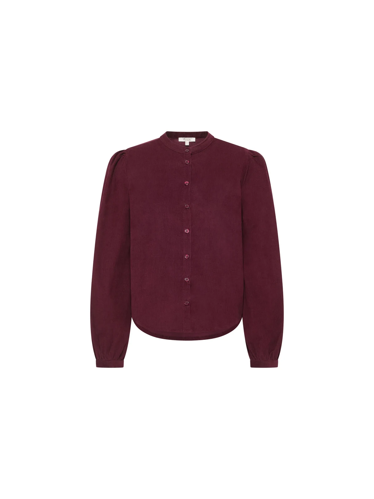 Chemisier en Velours Côtelé 100% Coton BIO Bordeaux- Tranquillo