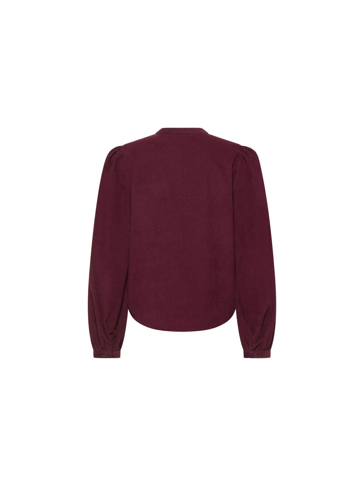 Chemisier en Velours Côtelé 100% Coton BIO Bordeaux- Tranquillo
