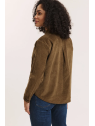Surchemise en Velours Côtelé 100% Coton BIO Taupe- Tranquillo