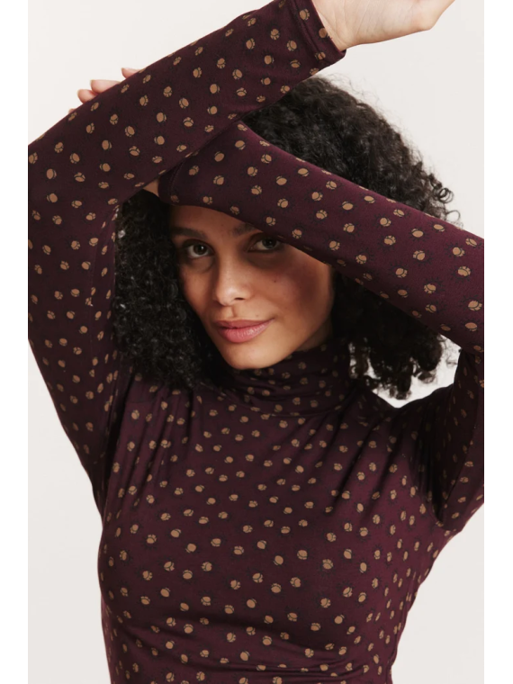 Chemise col roulé Femme en Ecovéro- Tranquillo