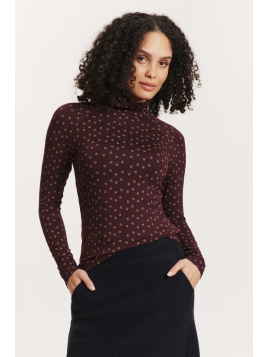 Chemise col roulé Femme en Ecovéro- Tranquillo