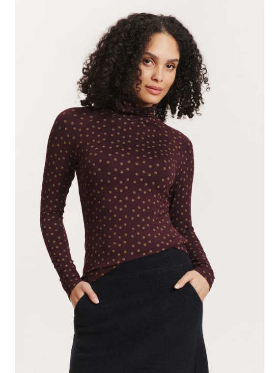 Chemise col roulé Femme en Ecovéro- Tranquillo