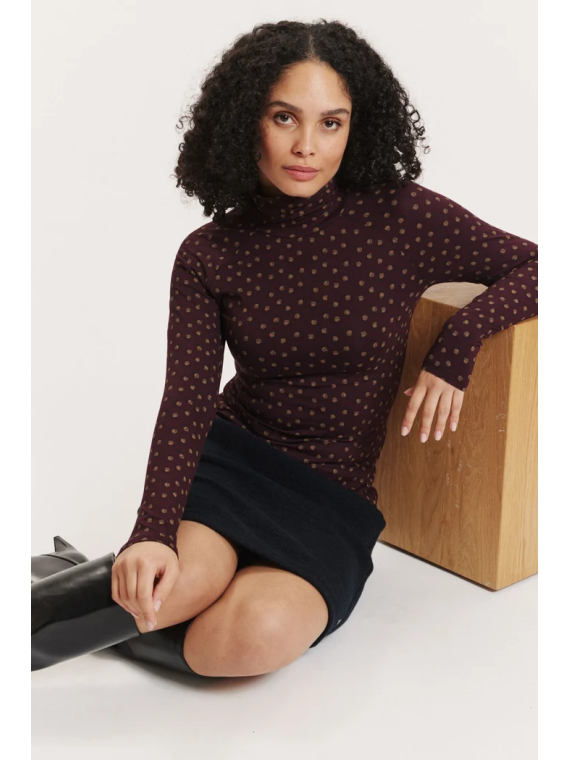 Chemise col roulé Femme en Ecovéro- Tranquillo