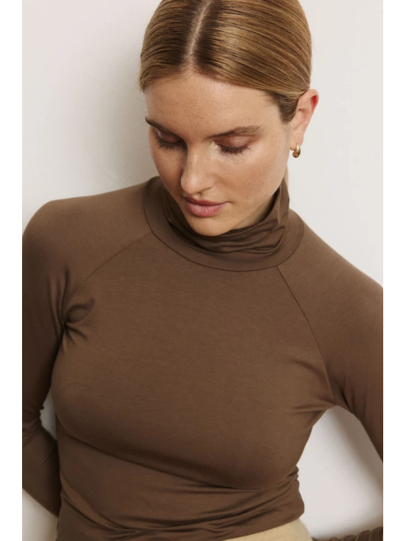 Chemise col roulé Femme en Ecovéro- Tranquillo