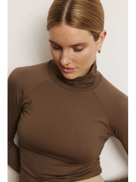 Chemise col roulé Femme en Ecovéro- Tranquillo