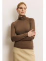 Chemise col roulé Femme en Ecovéro- Tranquillo