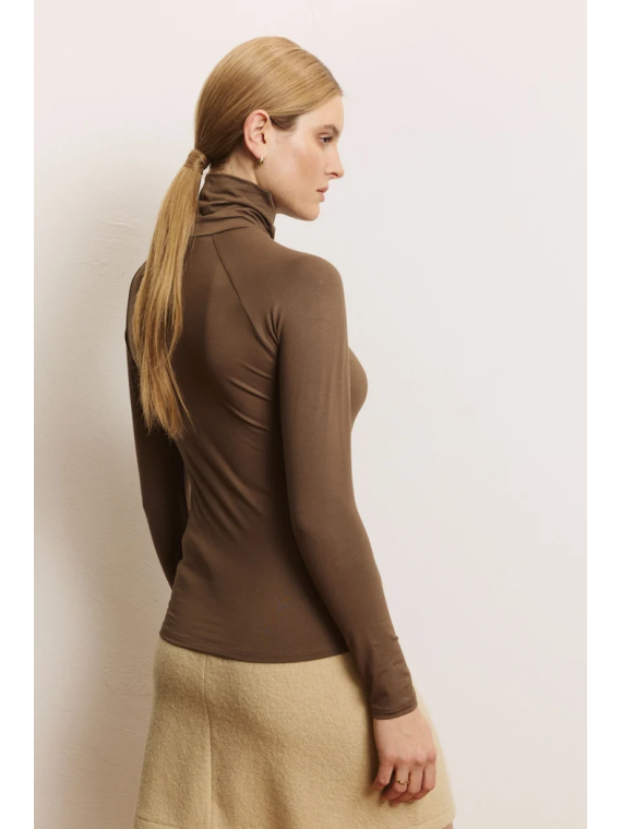 Chemise col roulé Femme en Ecovéro- Tranquillo